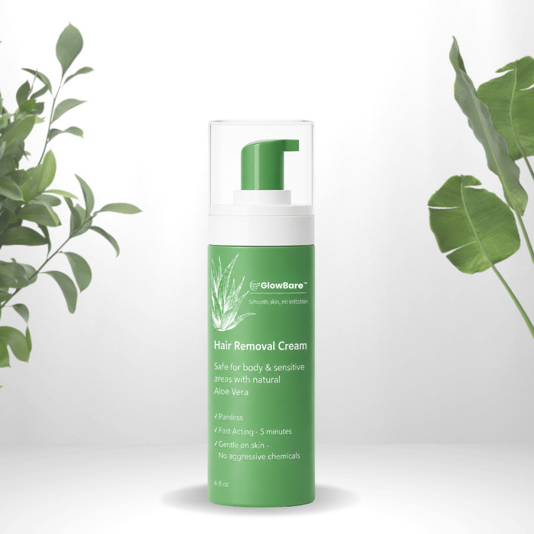 GlowBare™ Crema Depilatoria